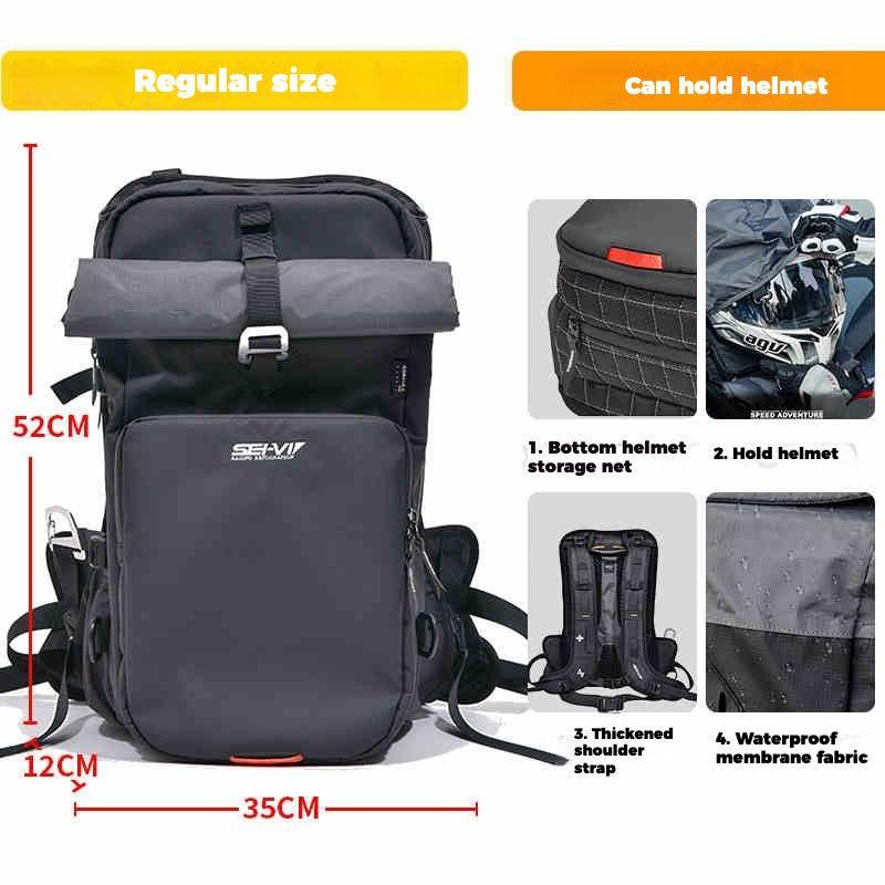 SEIVI™ Motorcycle Touring Tactical Camping Backpack - Image 5