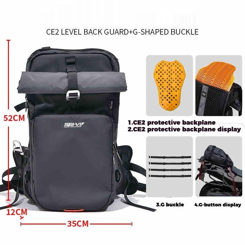 SEIVI™ Motorcycle Touring Tactical Camping Backpack - Image 8