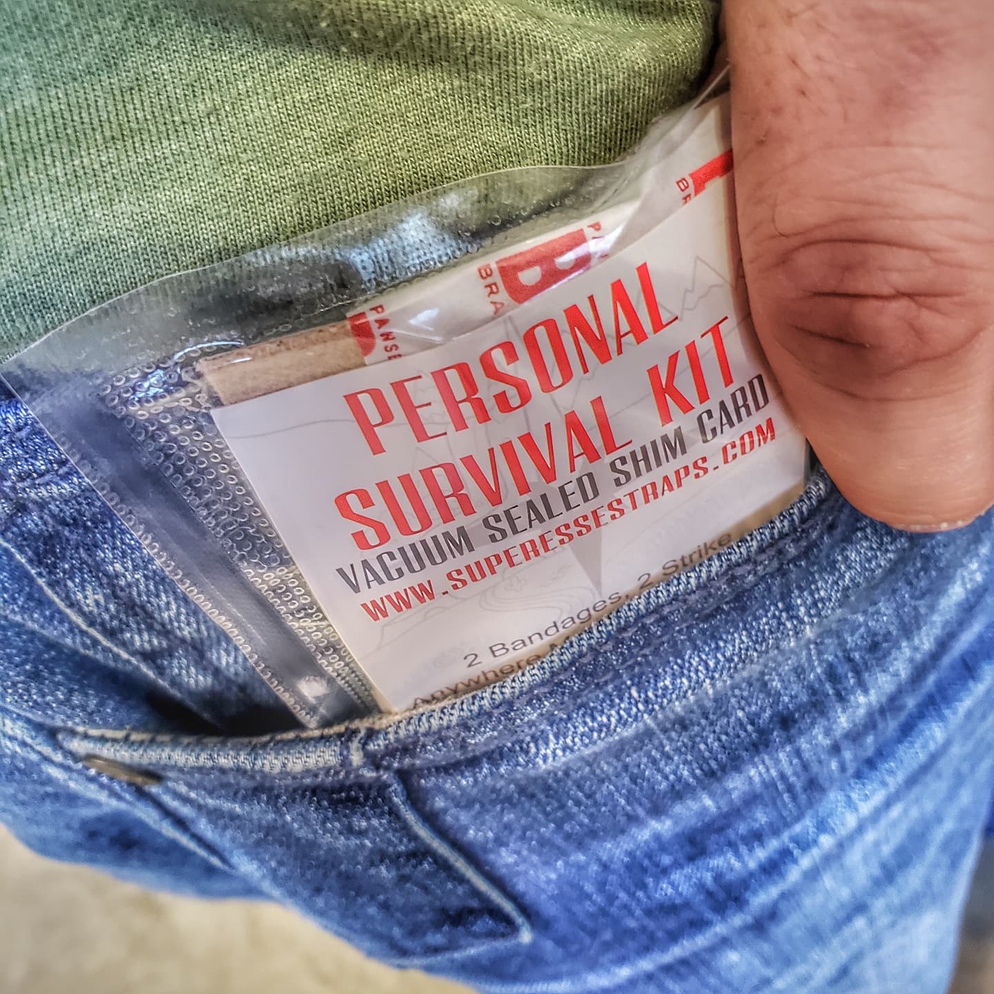Shim Personal Survival Cards - Wallet Size Vacuum Sealed Survival Packets - Image 47