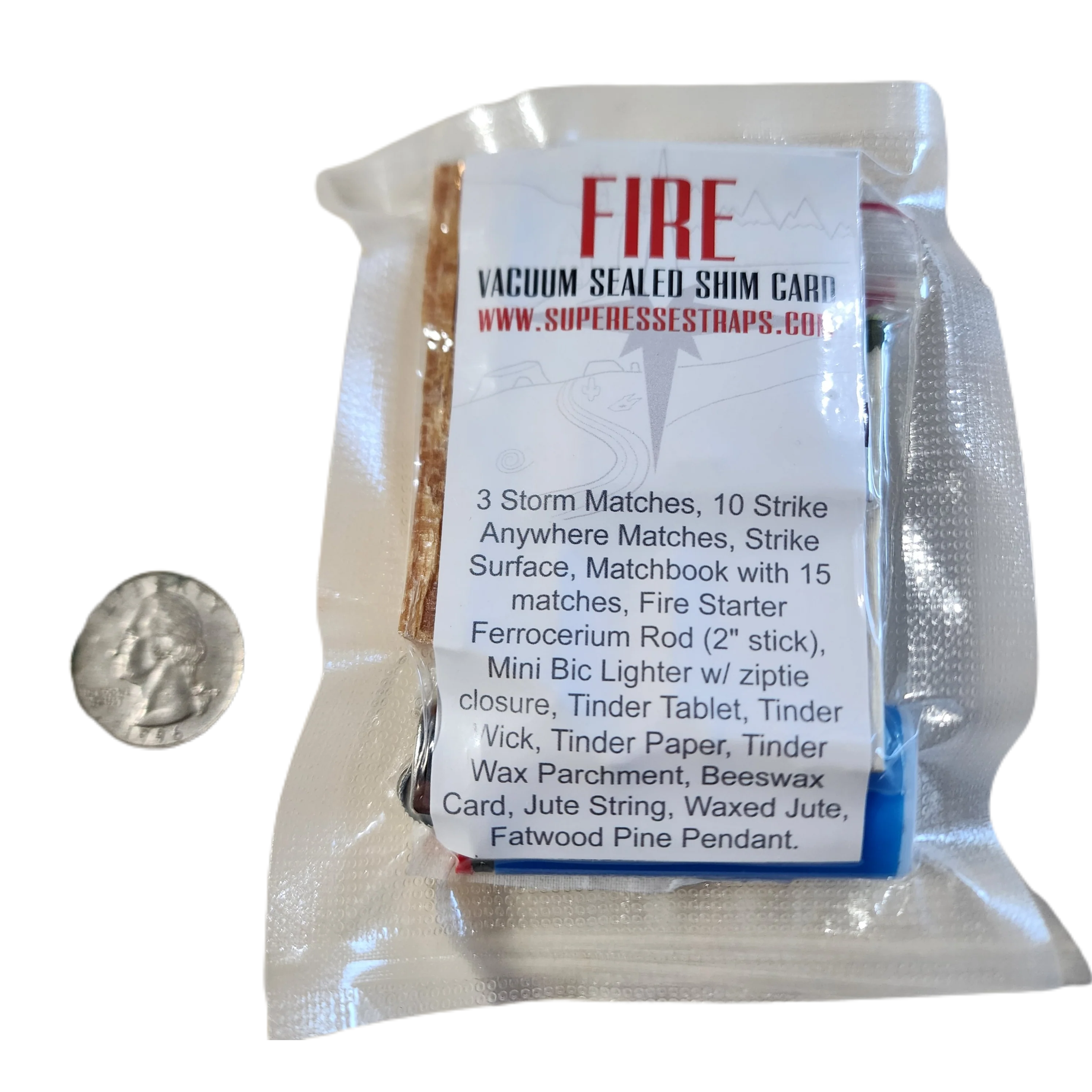Shim Personal Survival Cards - Wallet Size Vacuum Sealed Survival Packets - Image 55