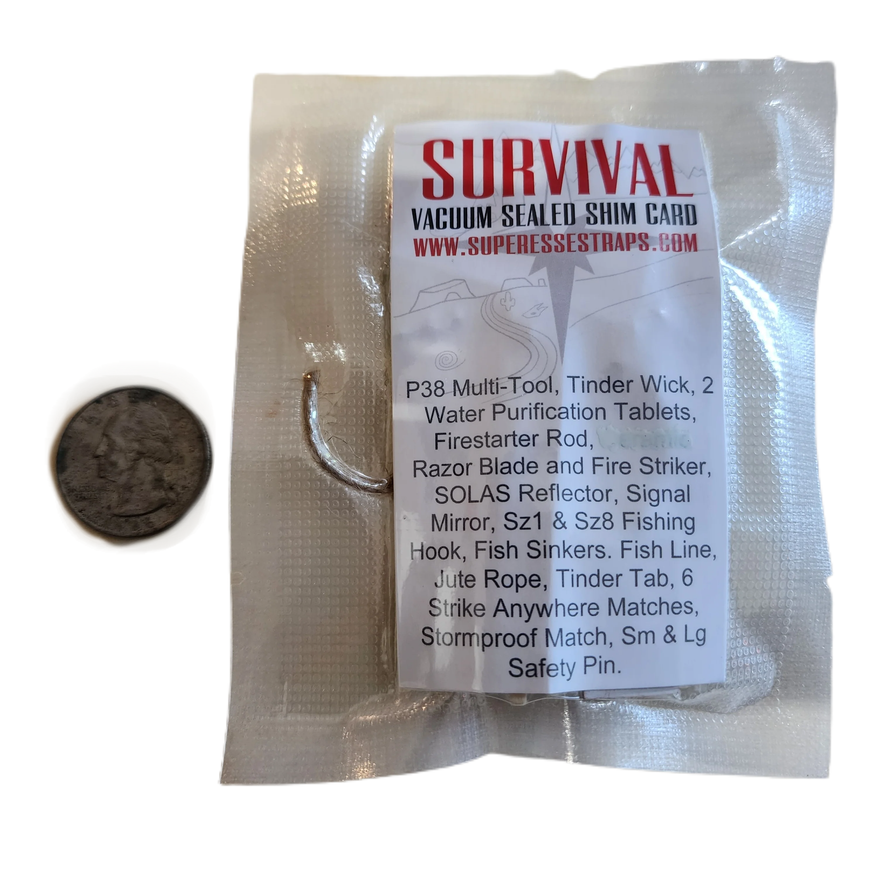 Shim Personal Survival Cards - Wallet Size Vacuum Sealed Survival Packets - Image 58