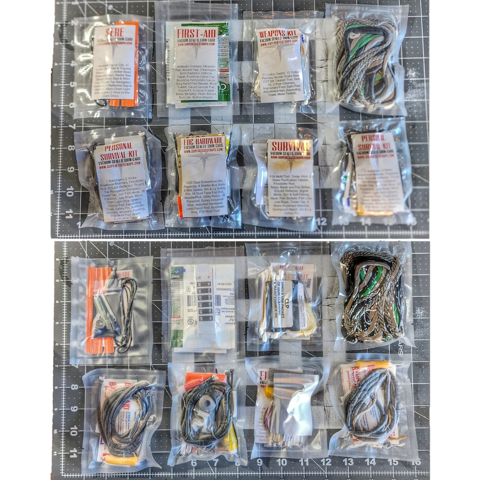 Shim Personal Survival Cards - Wallet Size Vacuum Sealed Survival Packets - Image 62