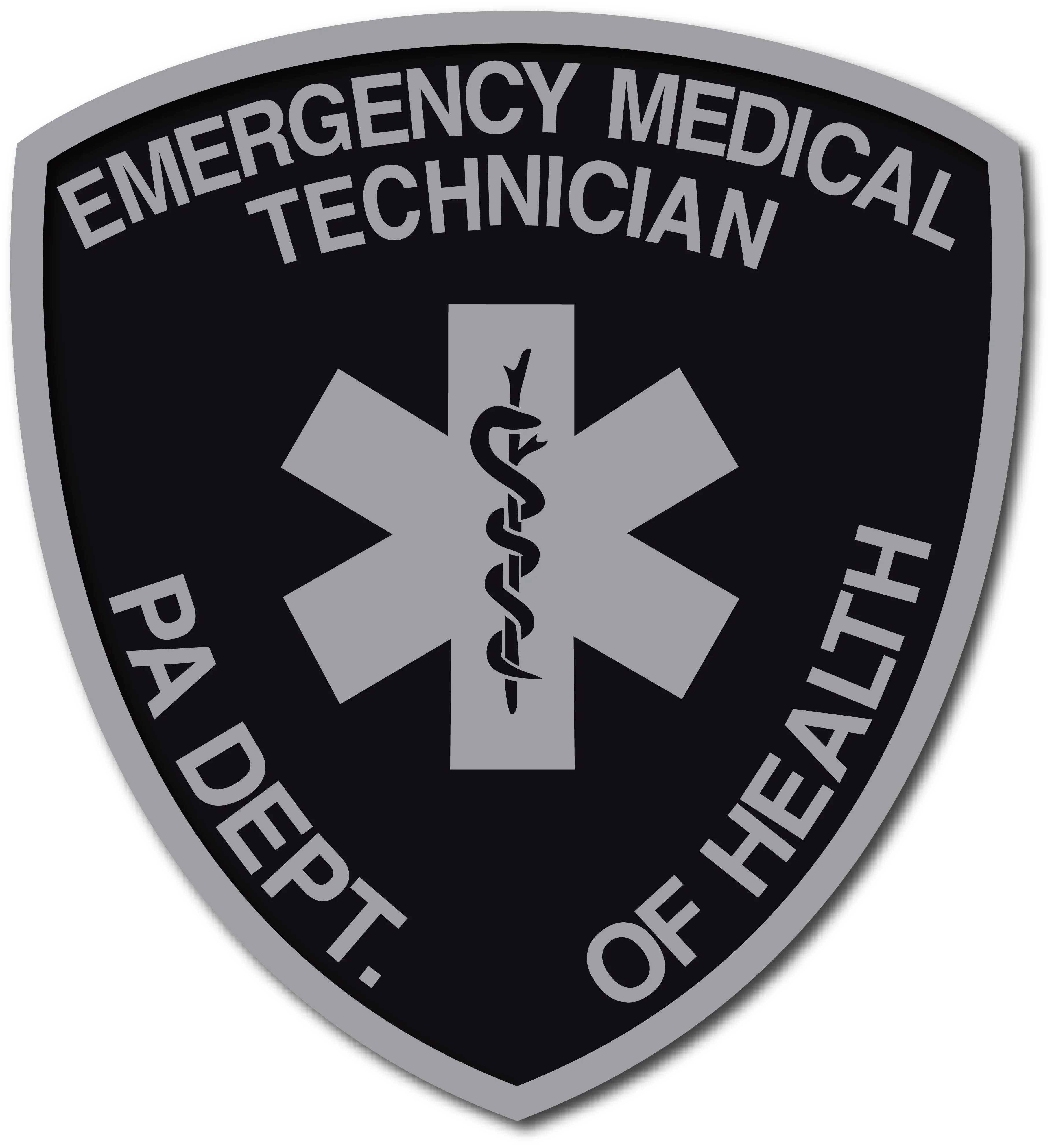 SUBDUED PENNSYLVANIA (PA) EMT PATCH WINDOW DECAL