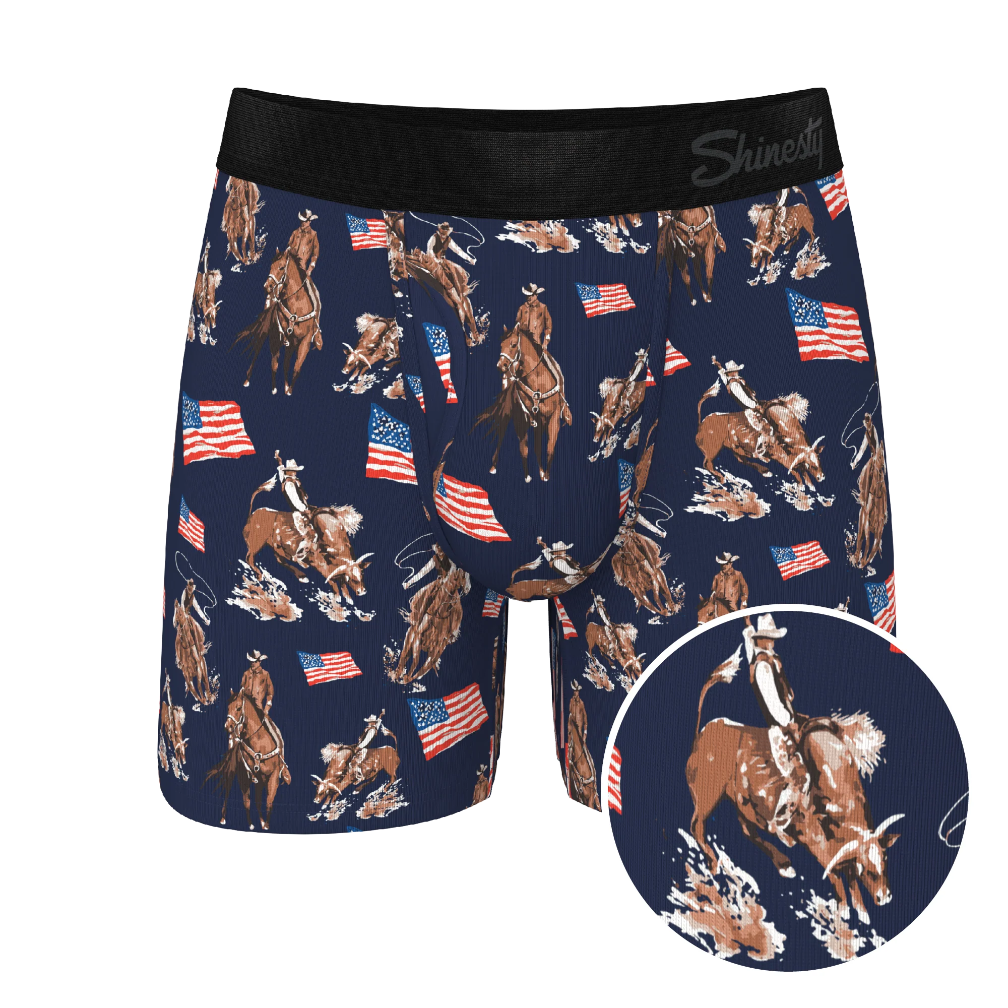 The Bootstraps & Chaps | Americana Cowboy Ball Hammock® Pouch Underwear With Fly