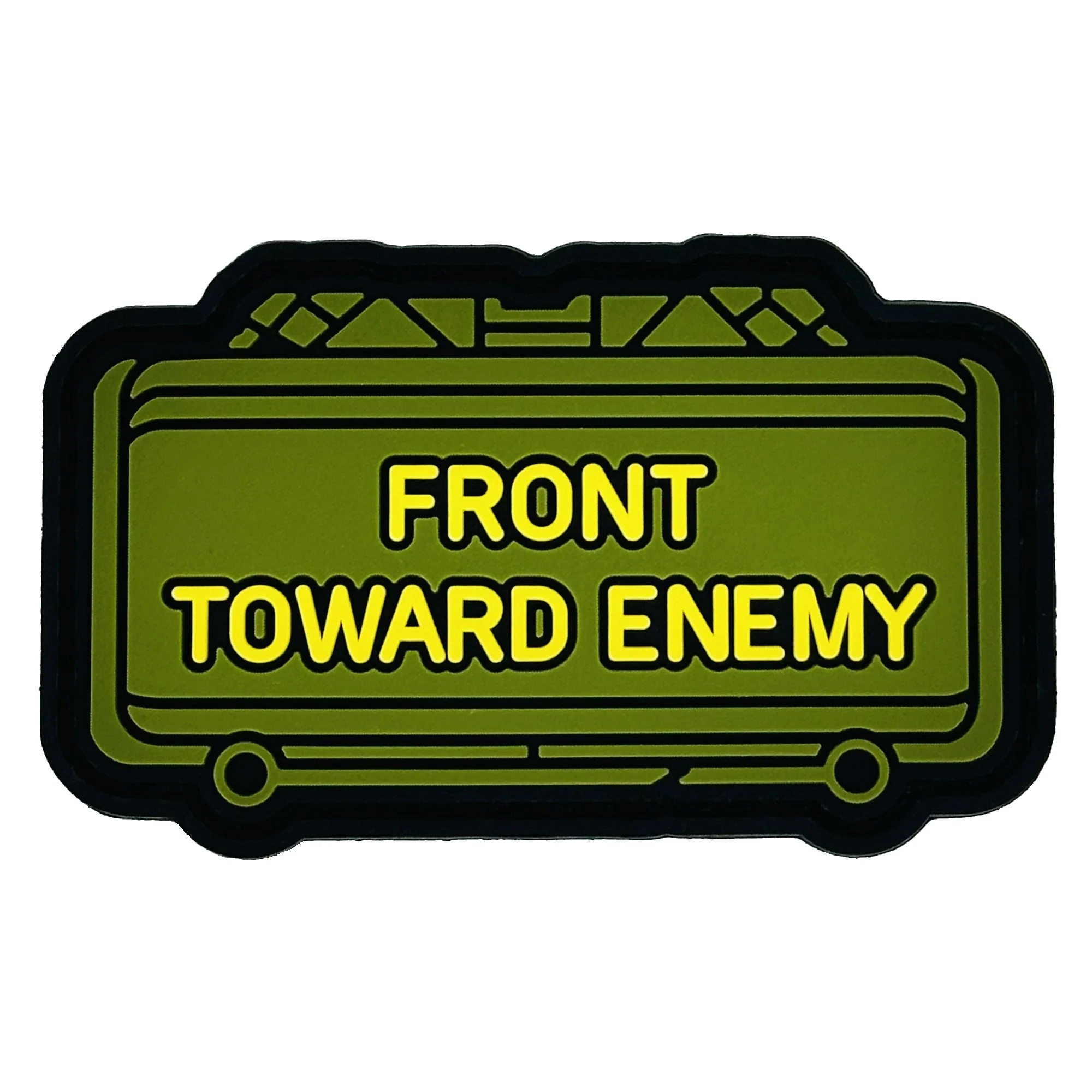 The Clacker Claymore Mine - 'Front Toward Enemy' - 3 inch PVC Patch - Image 3