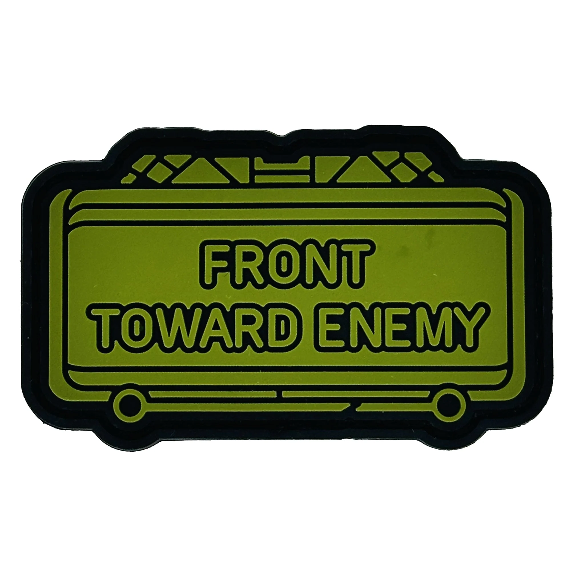 The Clacker Claymore Mine - 'Front Toward Enemy' - 3 inch PVC Patch - Image 4