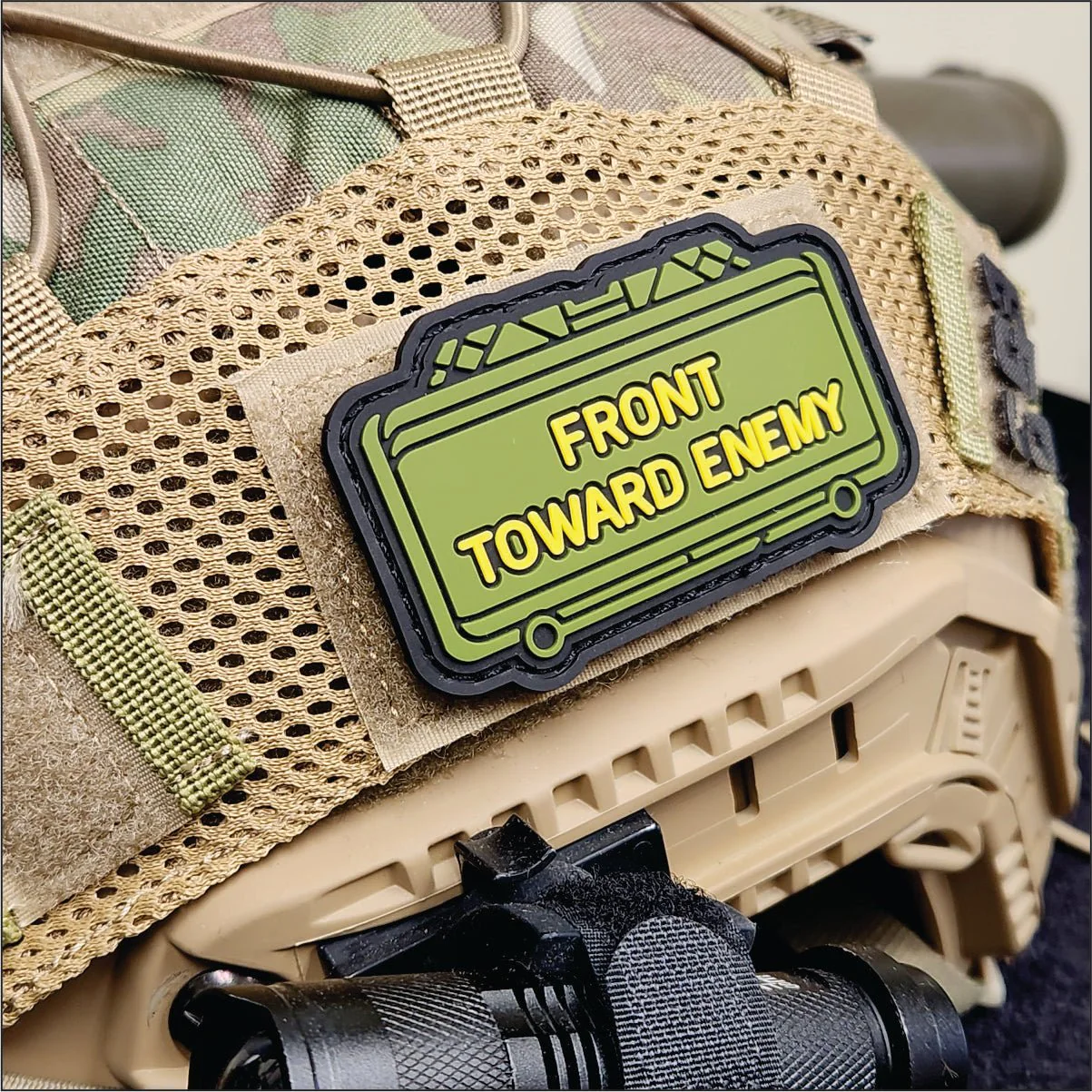 The Clacker Claymore Mine - 'Front Toward Enemy' - 3 inch PVC Patch - Image 5