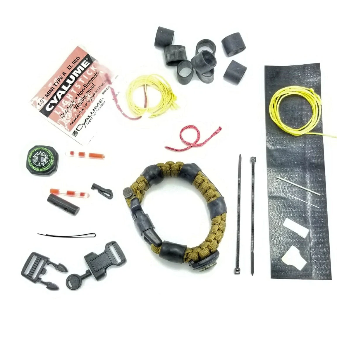 The Escape Evade Pathfinder: Military & Tactical Strap w/ SERE kit, Compass, Kevlar Saw, Cuff Key. - Image 2