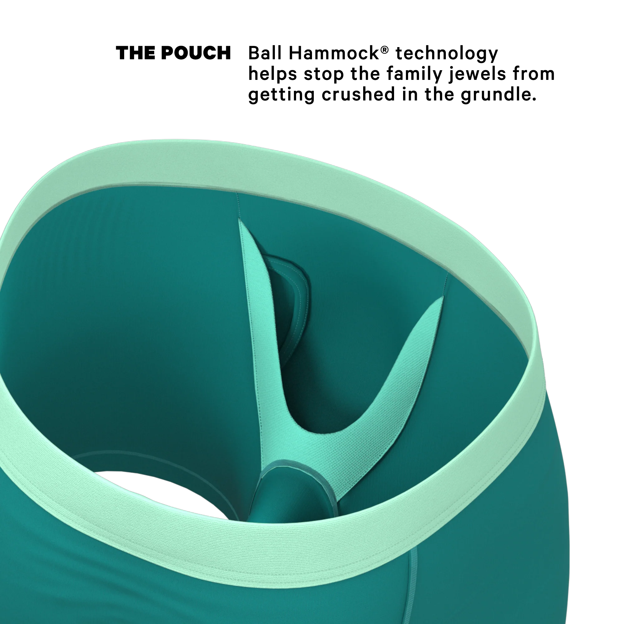 The Maldives | Teal Ball Hammock® Pouch Underwear With Fly - Image 2
