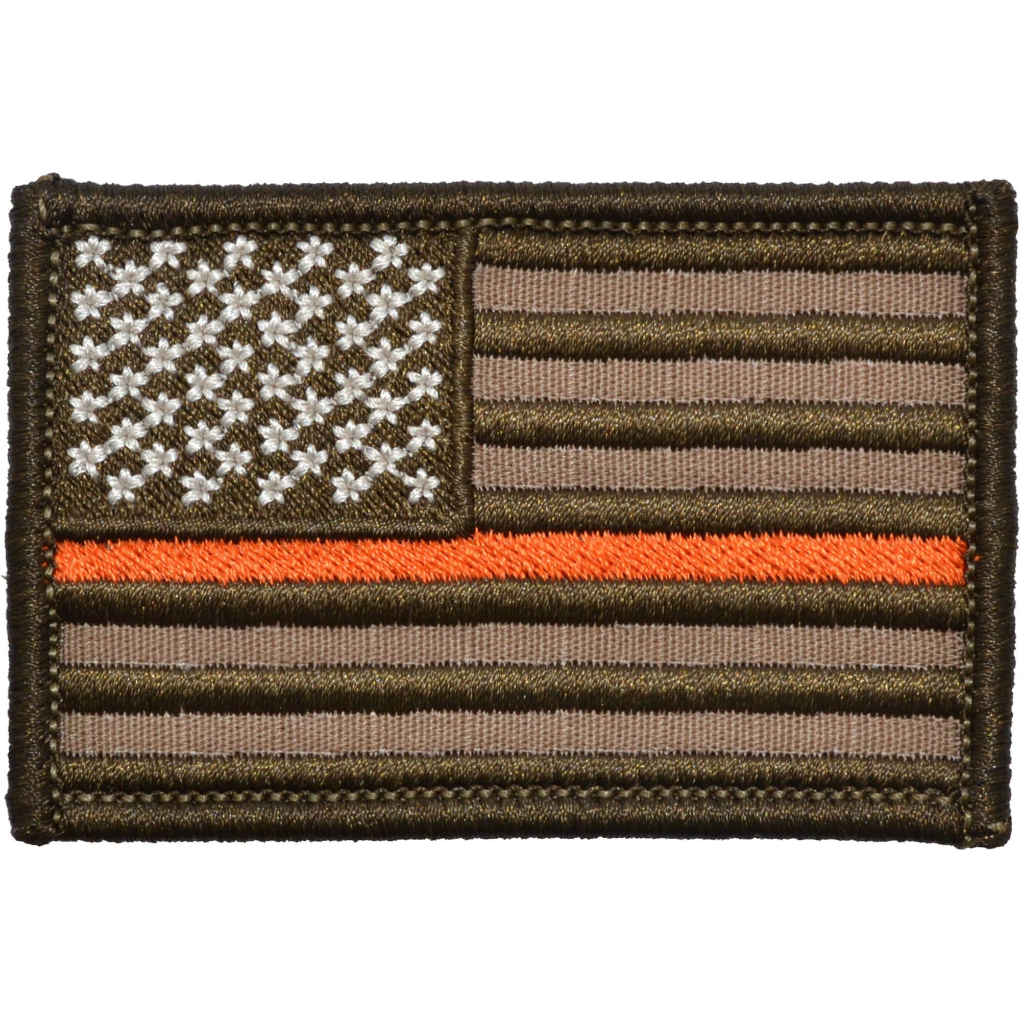 Thin Orange Line Search & Rescue USA Flag - 2x3 Patch - Image 2