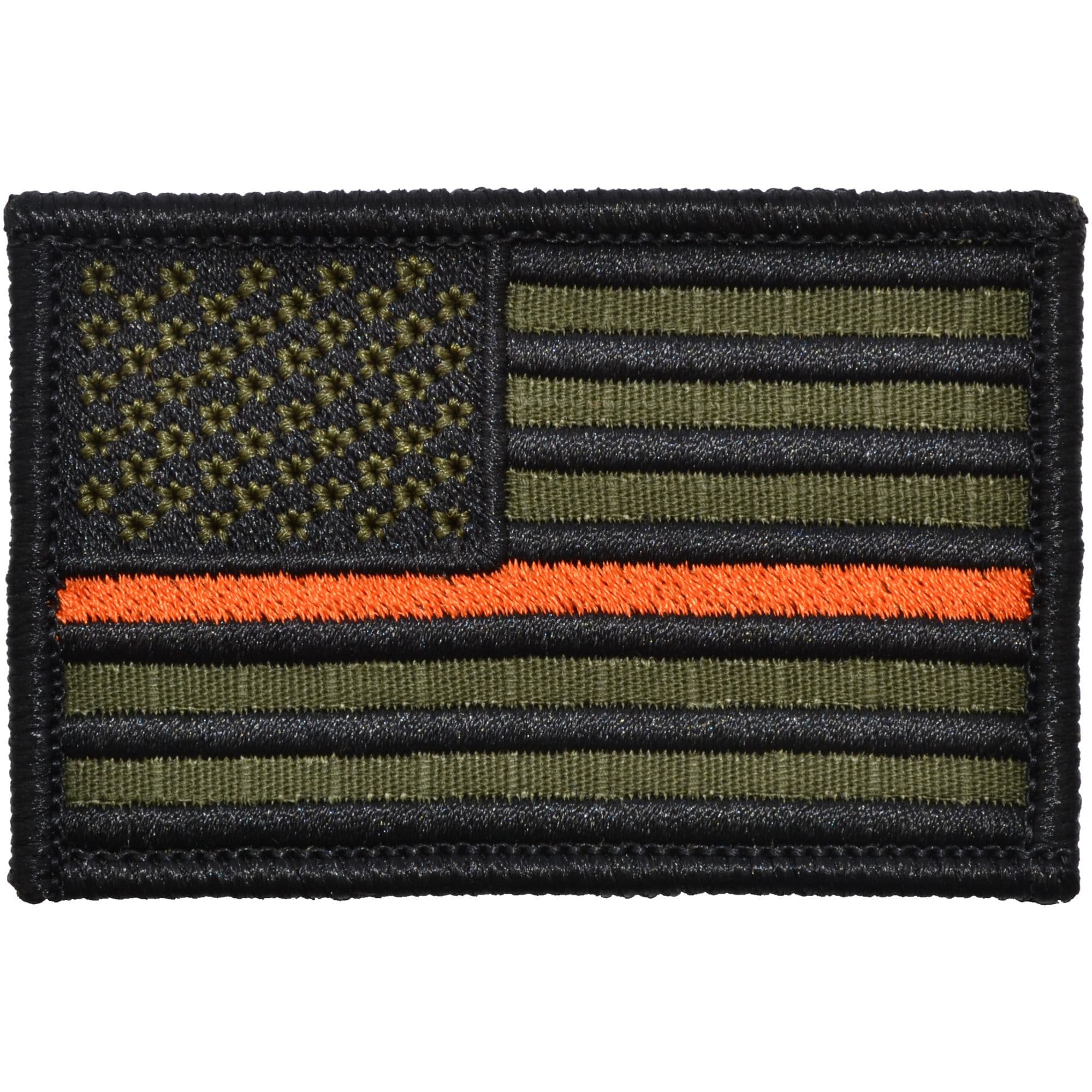 Thin Orange Line Search & Rescue USA Flag - 2x3 Patch - Image 3