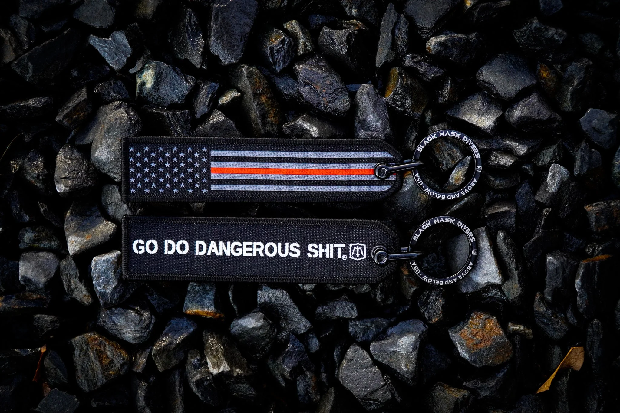 Thin Red Line Key Chain - Image 2