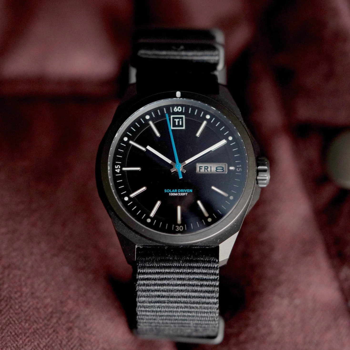 Ti Field Watch / Solar Driven / Black - Image 5