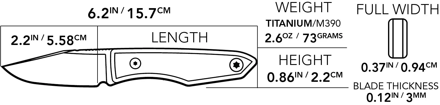 Ti Lookout Fixed Blade - Image 7