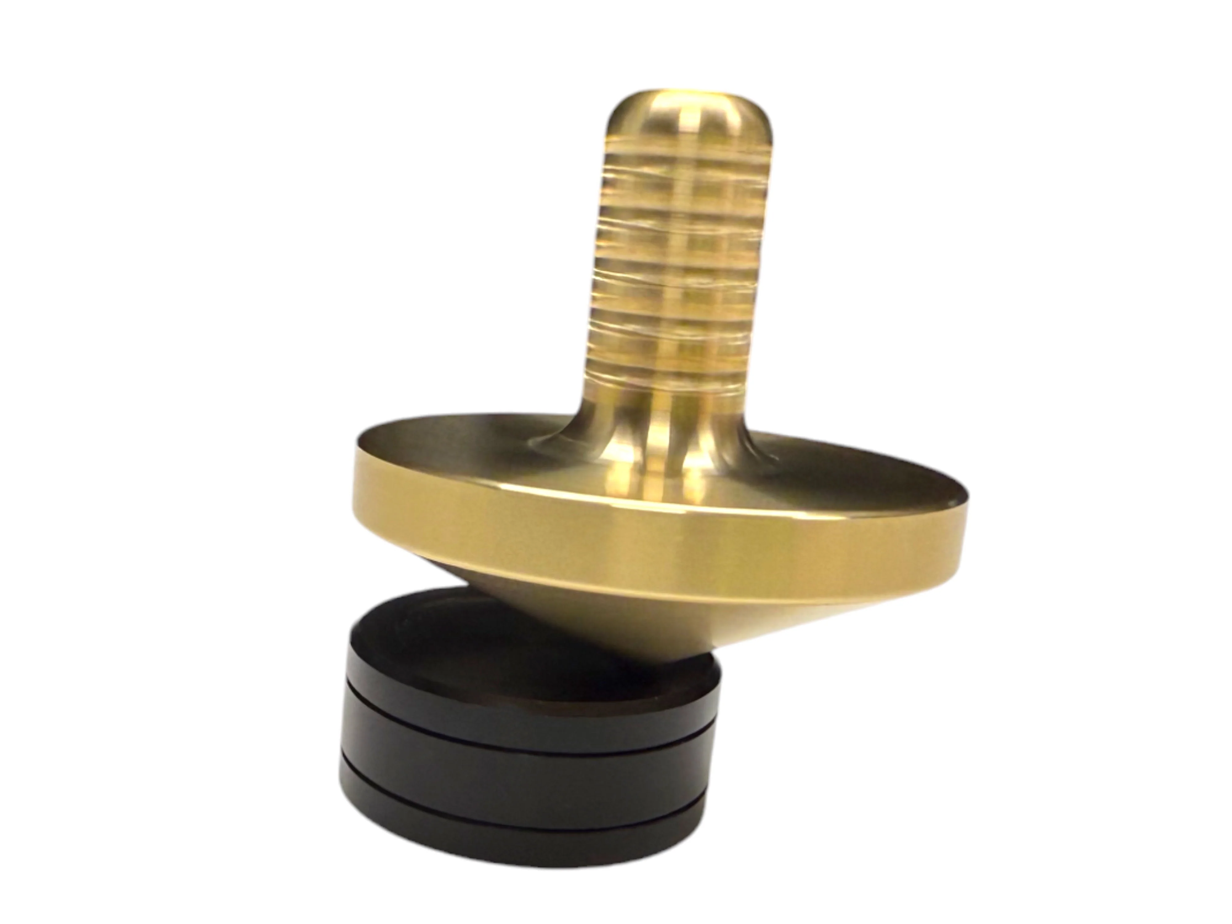 Tip Top - Tungsten / Brass - Spinning Top + Delrin Stand by Maratac® - Image 11