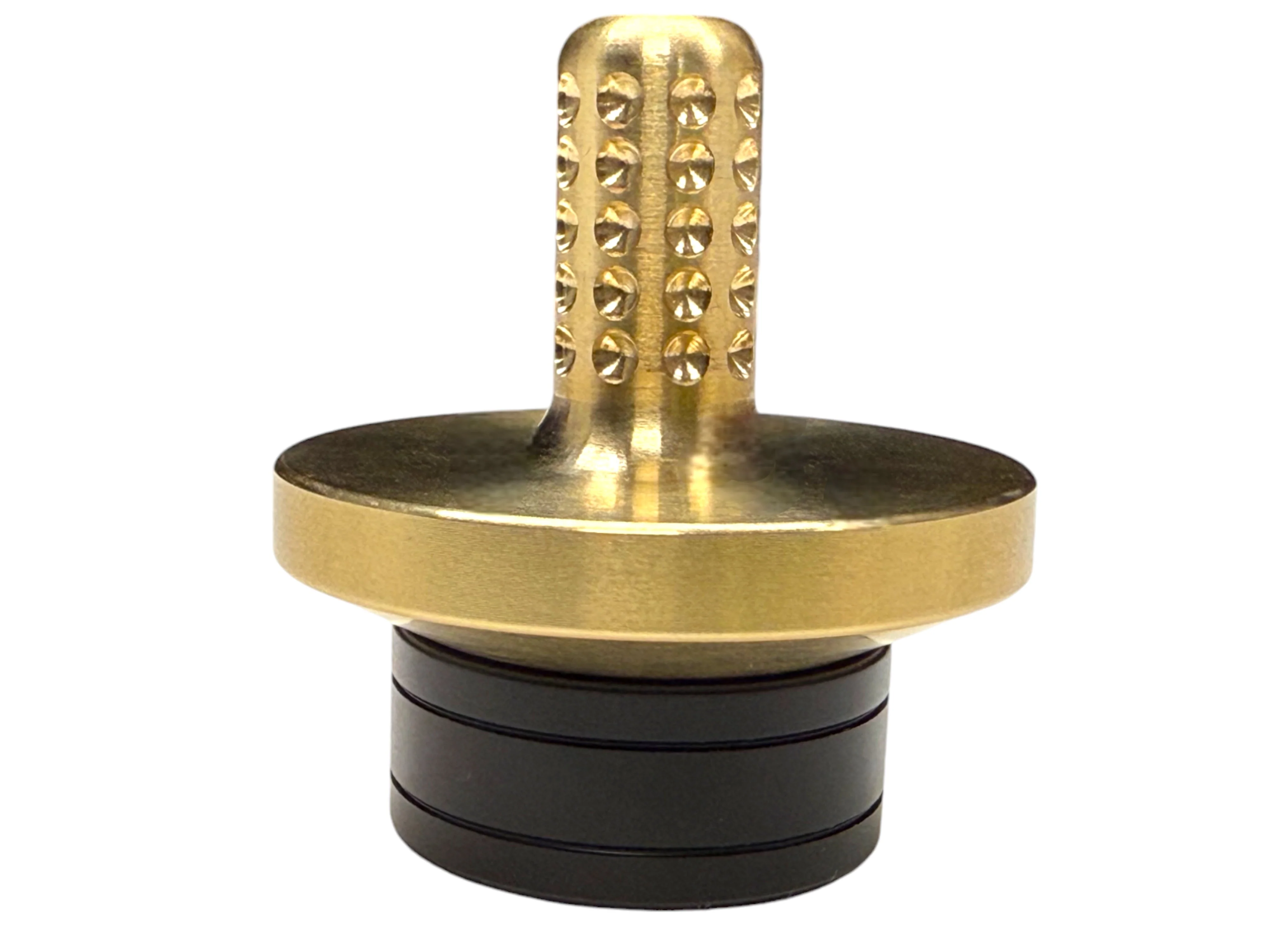 Tip Top - Tungsten / Brass - Spinning Top + Delrin Stand by Maratac® - Image 2