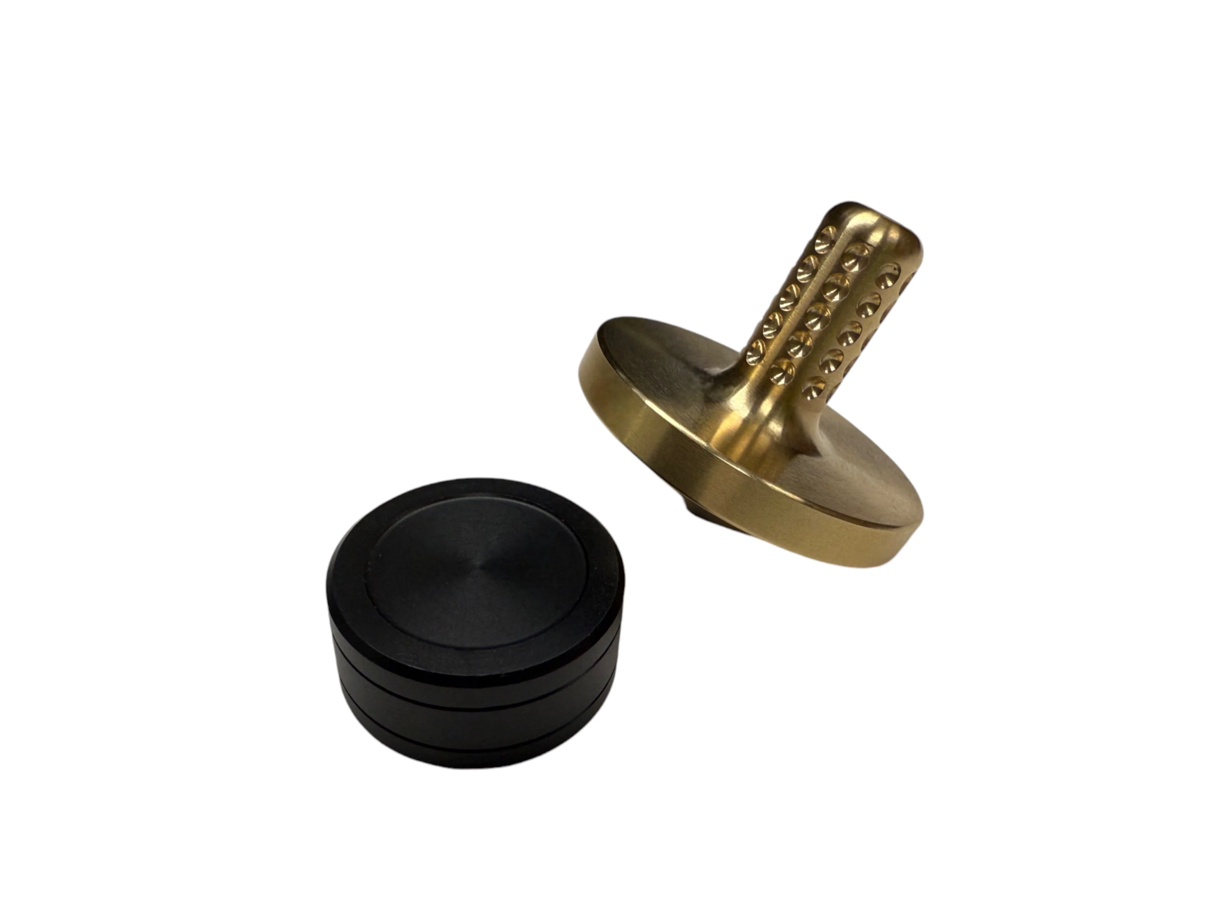 Tip Top - Tungsten / Brass - Spinning Top + Delrin Stand by Maratac® - Image 7