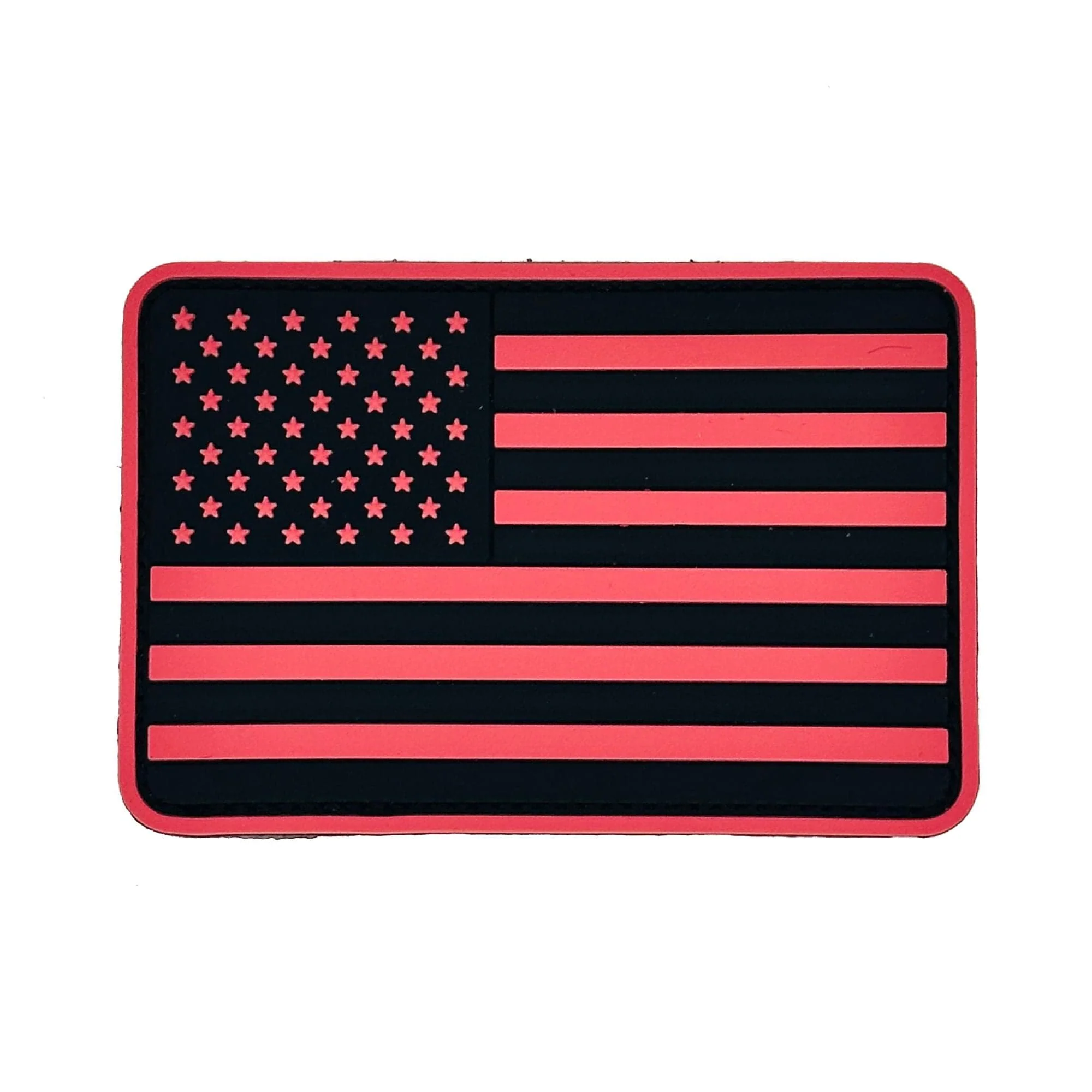 US Flag - Rounded Corners - 2"x3" PVC Patch (USA Made) - Image 4