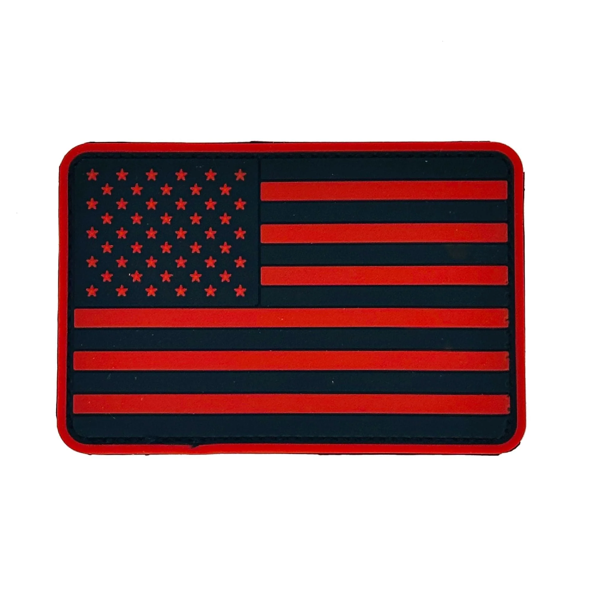 US Flag - Rounded Corners - 2"x3" PVC Patch (USA Made) - Image 5